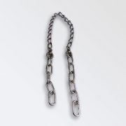 Chrome plated steel single link back band or Rigger chain