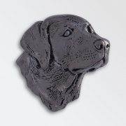 Pewter pin badge boxed - Labrador head