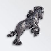 Pewter pin badge boxed - Heavy Horse