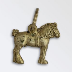 Solid brass key ring - Clydesdale Stallion
