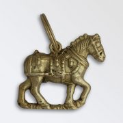 Solid brass key ring - Decorated Harness