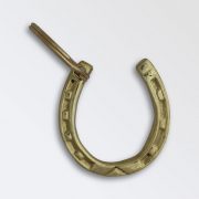 Solid brass key ring - Horse Shoe