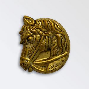 Brass Harness Decoration - Horse Head Left
