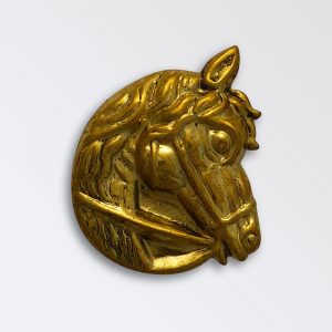 Brass Harness Decoration - Horse Head Right