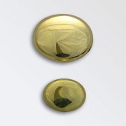 Ovals with Shanks cast brass harness decoration
